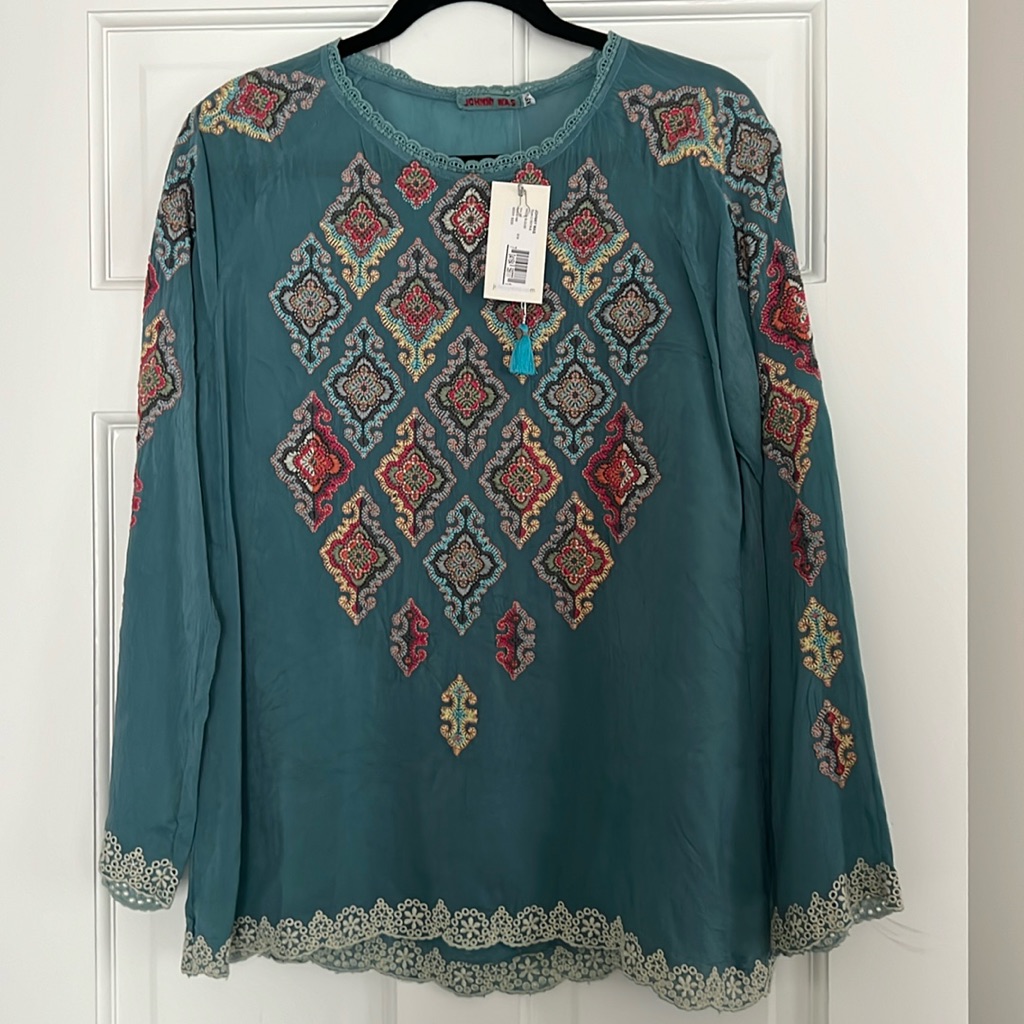 Johnny Was Kikumi Blouse - Xs - Brand New With Tags - Nwt
